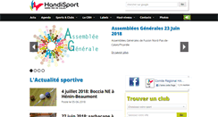 Desktop Screenshot of handisport-nordpasdecalais.org