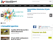 Tablet Screenshot of handisport-nordpasdecalais.org